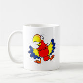 Mug Funny Colorful Cartoon Parrot Bird (Gauche)