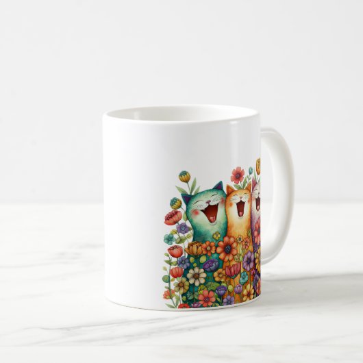 Mug Funny Colorful Cat (Devant droit)