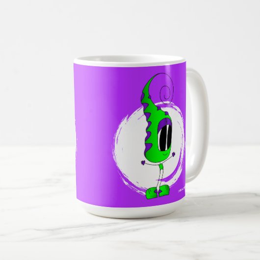 Mug Funny, Colorful, Quirky, Cartoon Character (Devant droit)