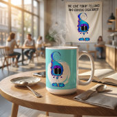 Mug Funny, Colorful, Quirky, Cartoon Character