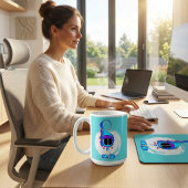 Mug Funny, Colorful, Quirky, Cartoon Character