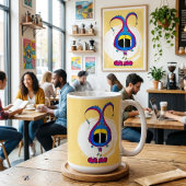 Mug Funny, Colorful, Quirky, Cartoon Character