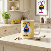 Mug Funny, Colorful, Quirky, Cartoon Character