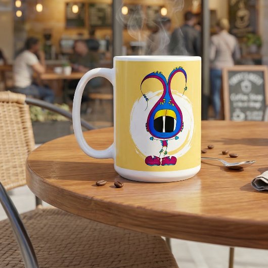 Mug Funny, Colorful, Quirky, Cartoon Character