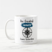 Mug Funny Columbus Perdu Navigateur (Gauche)
