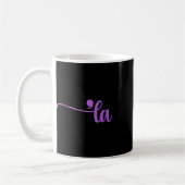 Mug Funny Comma La Coloring (Gauche)