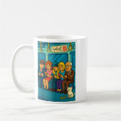 Mug Funny Commuter Train Digital Detox Tech Satire Gif (Gauche)