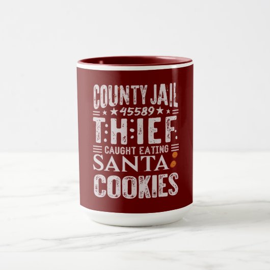 Mug Funny Comté Prisonnier Prisonnier Vol Noël (Centre)