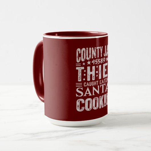 Mug Funny Comté Prisonnier Prisonnier Vol Noël (Devant gauche)