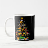 Mug Funny Construction Excavator Truck Christmas Tree (Gauche)