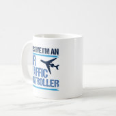 Mug Funny contrôleur de la circulation aérienne (Devant gauche)