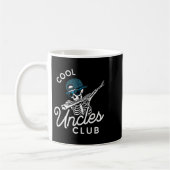 Mug Funny Cool Uncles Club Shirt Funny Skeleton Uncle  (Gauche)