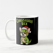 Mug Funny Corgi Dog T-rex Costume Christmas Kids Boys (Gauche)