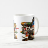 Mug Funny Corky Airplane (Devant droit)
