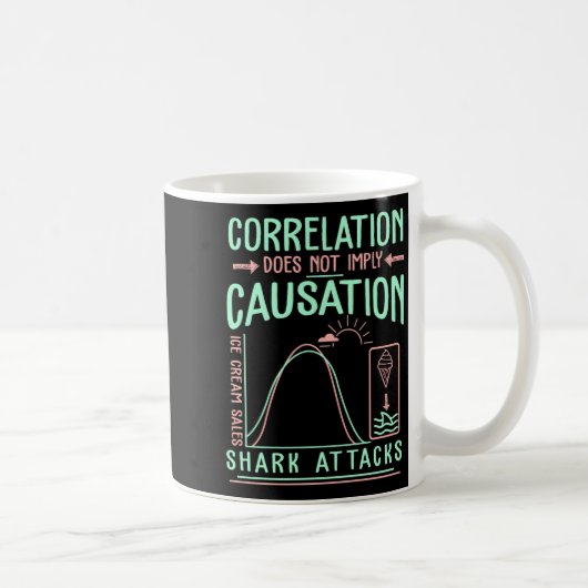 Mug Funny Correlation Does Not Imply Causation Premium (Droite)