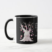 Mug Funny Couple Correspondant Pink Heart Tree Valenti (Gauche)