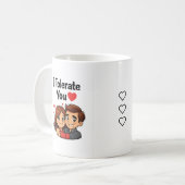 Mug Funny Couple, Cute Love, Valentine’s Day Gift  (Devant gauche)
