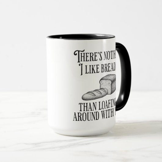 Mug Funny Couple's Pun Joke Bread Gift (Devant droit)