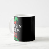 Mug Funny Cousin Crew Elf Christmas Elf Cousin Sweater (Devant gauche)