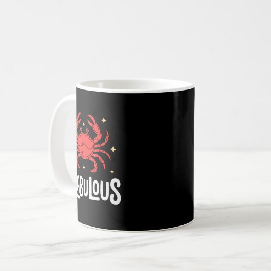 Mug Funny Crab Art For Men Women Kids Crabby Crabbing (Devant gauche)
