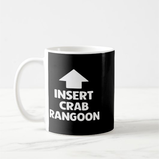 Mug Funny Crab Rangoon Apparel _ Hilarious Foodie (Gauche)