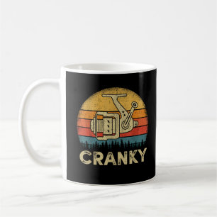 Mug Funny Cranky Fishing Reel Pun Chemise Humour Fishe