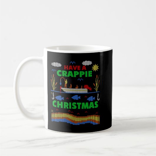 Mug Funny Crappie Fishing Ugly Christmas Sweat Party (Gauche)