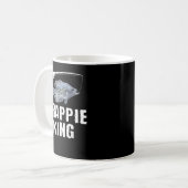 Mug Funny Crappie Pêche Poisson Poisson Pêcheur d'eau  (Devant gauche)