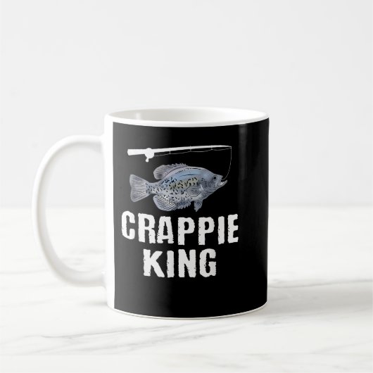 Mug Funny Crappie Pêche Poisson Poisson Pêcheur d'eau  (Gauche)
