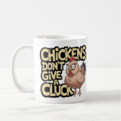 Mug Funny Crazy Chicken Lady Cluck Off Antisocial Farm (Gauche)
