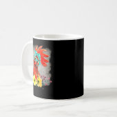 Mug Funny Crazy Chicken Lady Word Art  (Devant gauche)