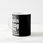 Mug Funny Crazy Cousin Crew Family Matching Group Blac (Devant gauche)