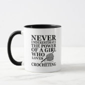Mug Funny crochet citations crocheters cadeau (Gauche)