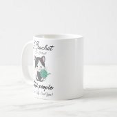 Mug Funny Crochet Quote Yarn Lover Design (Devant gauche)