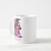 Mug Funny Crow F-caw-f Valentines Day Black Bird Fcawf (Devant gauche)