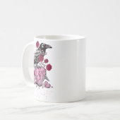Mug Funny Crow F-caw-f Valentines Day Black Bird Fcawf (Devant gauche)