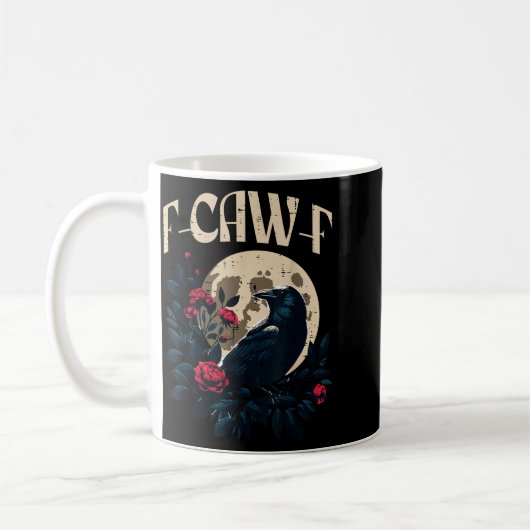 Mug Funny Crow Meme Caw Women Kids Boys Men Girls Yout (Gauche)