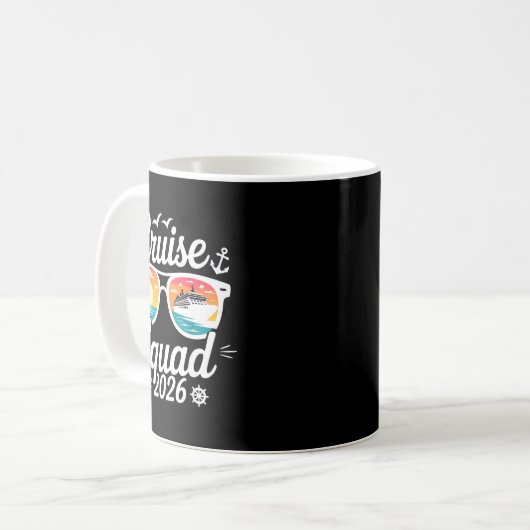 Mug Funny Cruise Squad 2026 Summer Vacation Matching F (Devant gauche)