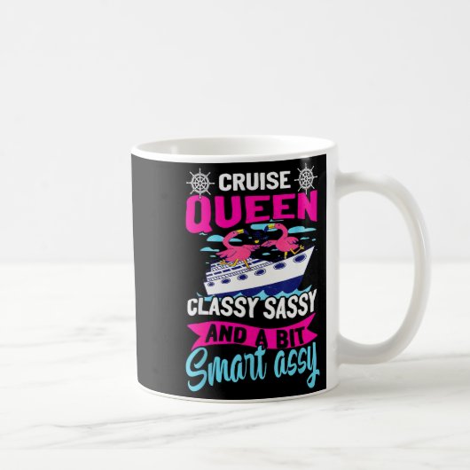 Mug Funny Cruising Cruise Queen Cly Sy Smart Y (Droite)