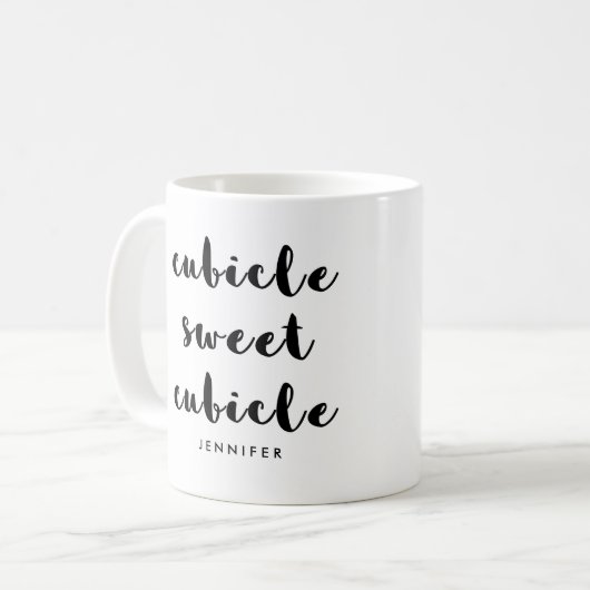 Mug Funny Cubicle Sweet Cubicle | Pour l'Office (Devant gauche)