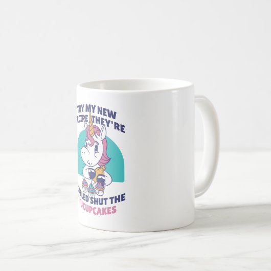 Mug Funny Cupcake Unicorn (Devant droit)