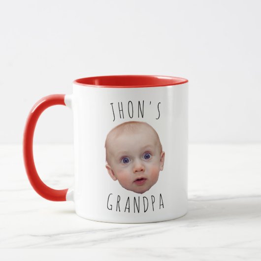 Mug Funny Custom Baby Face Photo bébé (Gauche)