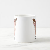 Mug Funny Custom Baby Visage photo Reindeer de Noël (Centre)