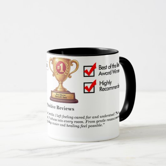Mug Funny Custom Best Dad (Devant droit)