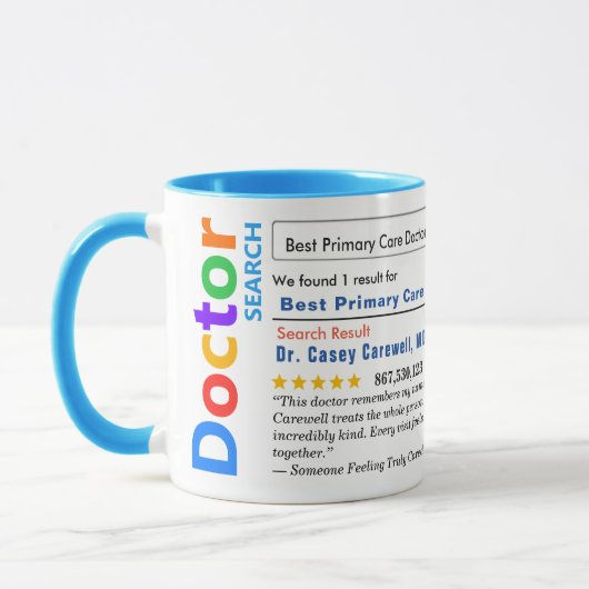 Mug Funny Custom Best Doctor (Gauche)