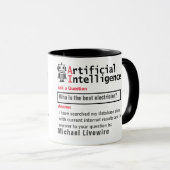 Mug Funny Custom Best Electrician (Devant droit)