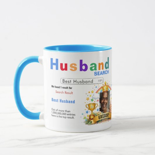 Mug Funny Custom Best Husband Search (Gauche)