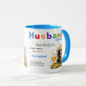 Mug Funny Custom Best Husband Search (Devant droit)