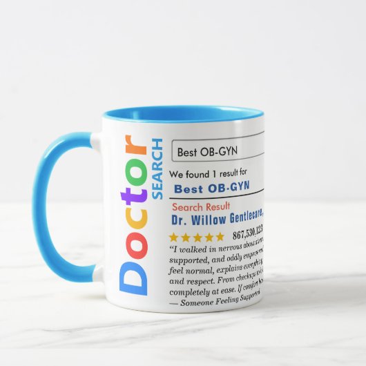 Mug Funny Custom Best OBGYN Specialist (Gauche)