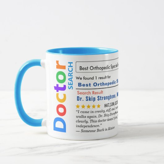 Mug Funny Custom Best Orthopedic Specialist (Gauche)